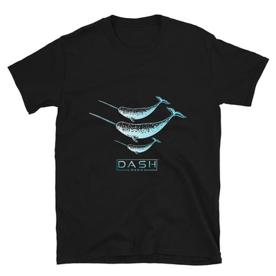 Dash London Arctic Life Men's Short-Sleeve T-Shirt - Narwhal Family - Dash London