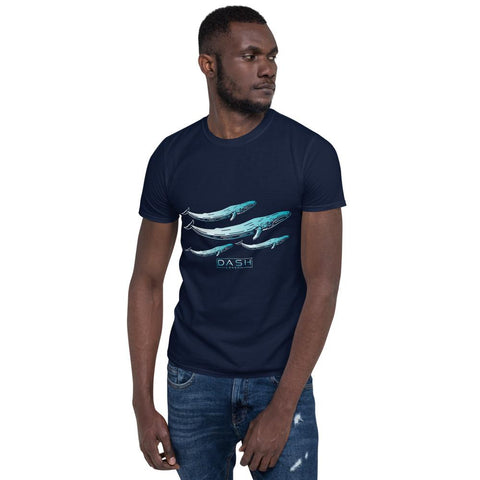 Dash London Sea Life Men's Short-Sleeve T-Shirt - Blue Whale - Dash London
