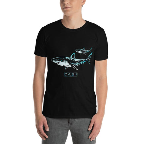 Dash London Sea Life Men's Short-Sleeve T-Shirt - Shark - Dash London